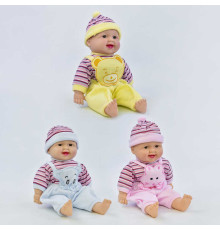 Пупс-сміхотун Х 2418-2 (48/2) 3 види, сміється, в пакеті, ВИДАЄТЬСЯ ТІЛЬКИ МІКС ВИДІВ