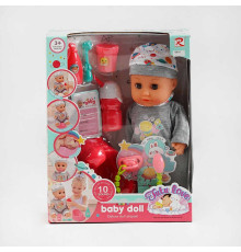 Пупс 6910 (24) п’є з пляшечки, ходить у горщик, аксесуари, музичний чіп, висота 34 см, в коробці