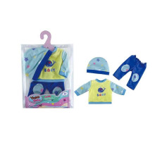 Одяг для пупса YLC 240 F (120) шапочка, кофтинка, штанці, в пакеті