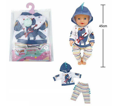 Одяг для пупса BLC 242 M (120) на пупса висотою: 40-45 см, в пакеті