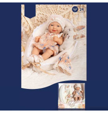 Пупс 8830-2 (18/2) висота 24 см, знімний одяг, матрацик з подушечкою, рушник, в коробці