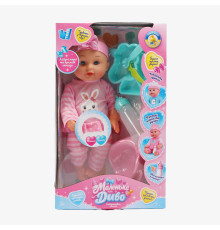 Пупс функціональний UKA-A 0940-10 (32) "WToys", ОЗВУЧУВАННЯ УКРАЇНСЬКОЮ МОВОЮ, звук, від батарейок, п`є, ходить в туалет, в коробці