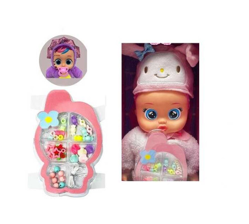 Пупс TK 2428-1 (40/2) висота 30 см, музичний чип, рухається, пісня англійською мовою, пустишка, набір прикрас, У ПАКЕТІ – в наличии! Купите сейчас у KAZKOVA