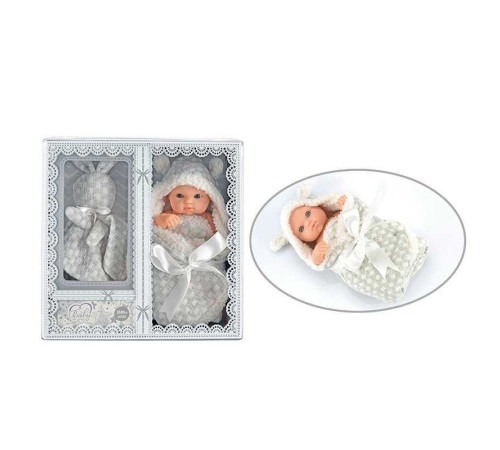 Пупс 216-1 (72/2) довжина 21 см, ковдра-конверт, рушничок, в коробці