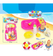 Пупс з ванною 669-399 D (64/2) в пакеті