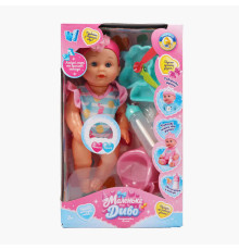 Пупс функціональний UKA-A 0940-11 (32) "WToys", ОЗВУЧУВАННЯ УКРАЇНСЬКОЮ МОВОЮ, звук, від батарейок, п`є, ходить в туалет, в коробці