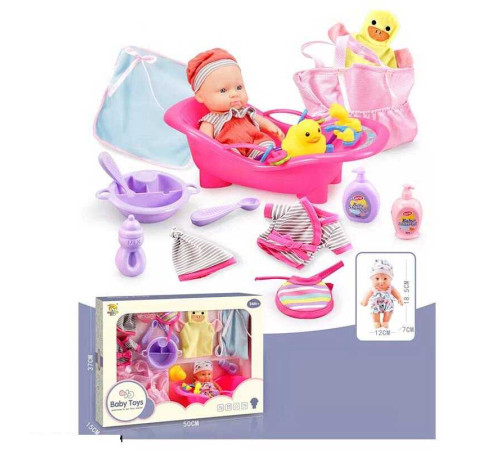 Пупс BLS-W 140 (12/2) "Ванна кімната", одяг, меблі, аксесуари, в коробці