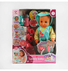 Пупс 6920 (12) п’є з пляшечки, ходить у горщик, закриває очі, аксесуари, музичний чіп, висота 36 см, в коробці