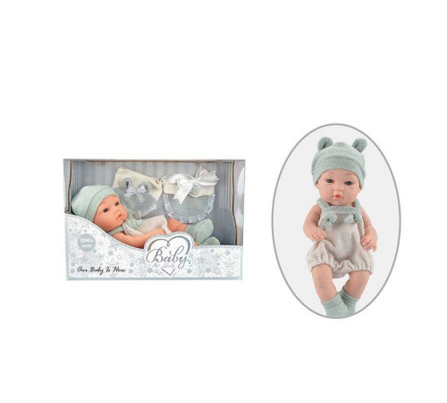 Пупс 202-1 (24/2) знімний одяг, довжина 27 см, м’якотілий, аксесуари, в коробці