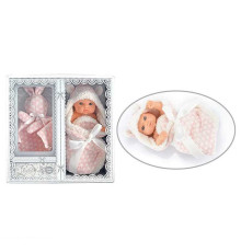 Пупс 216-2 (72/2) довжина 21 см, ковдра-конверт, рушничок, в коробці