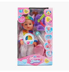 Пупс функціональний UKA-A 0940-12 (32) "WToys", ОЗВУЧУВАННЯ УКРАЇНСЬКОЮ МОВОЮ, звук, від батарейок, п`є, ходить в туалет, в коробці