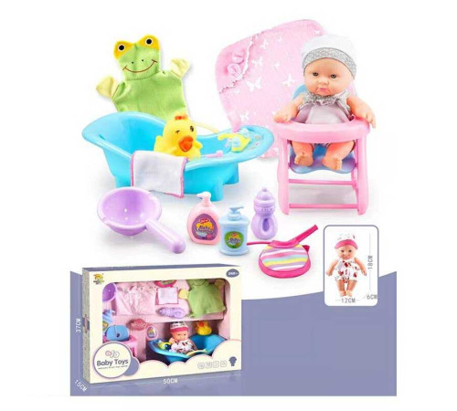Пупс BLS-W 141 (12/2) "Ванна кімната", одяг, меблі, аксесуари, в коробці