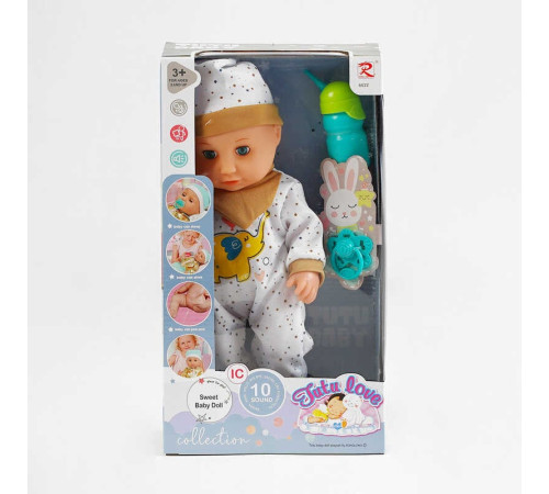 Пупс 6622 (24) п’є з пляшечки, ходить у горщик, закриває очі, аксесуари, музичний чіп, висота 35 см, в коробці