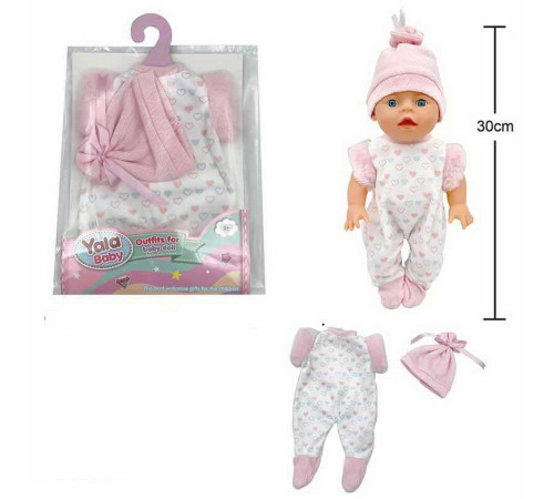 Одяг для пупса YLC 335 D (120) на пупса висотою 30-35 см, в пакеті