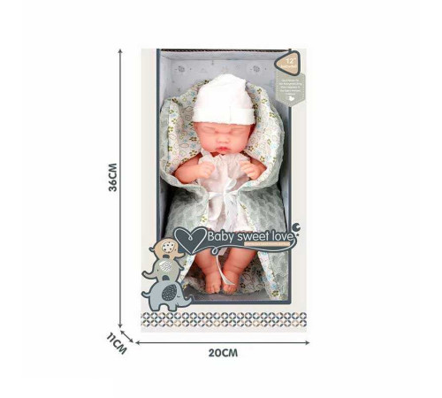 Пупс S 012-12 B (24) 28 см, гумовий, пелюшка, в коробці