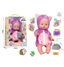 Пупс A 922 C (24/2) висота: 32 см, вініловий, знімний одяг, рухливі кінцівки, аксесуари, скляні очі, музичний чип, в коробці