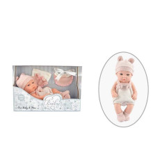 Пупс 202-2 (24/2) знімний одяг, довжина 27 см, м’якотілий, аксесуари, в коробці