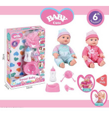 Пупс L 006-2 (32/2) 2 види, 6 функцій, звуковий чіп, аксесуари, у коробці