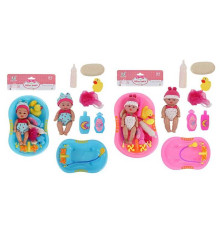 Пупс Т 8013-2 (72) 2 види, ванна, аксесуари, у пакеті