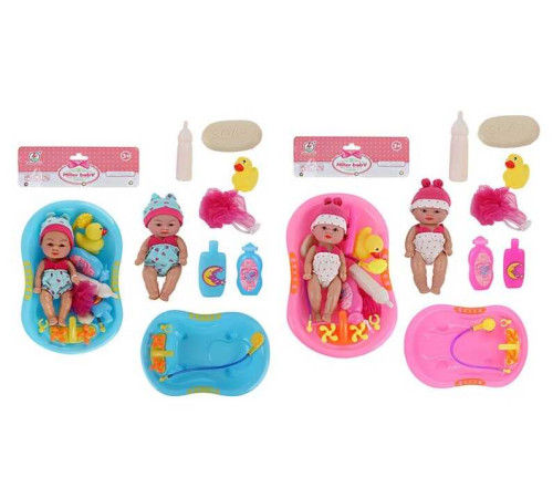 Пупс Т 8013-2 (72) 2 види, ванна, аксесуари, у пакеті