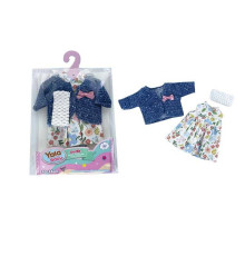 Одяг для пупса YLC 235 L (120) кофта, сукня, пов'язка на голову, в пакеті
