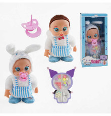 Пупс TK 2430 (40/2) висота 30 см, музичний чип, рухається, пісня англійською мовою, пустишка, набір прикрас, в коробці