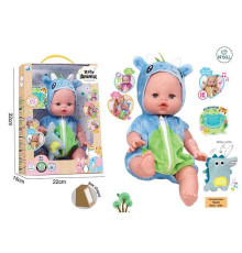 Пупс A 922 D (24/2) висота: 32 см, вініловий, знімний одяг, рухливі кінцівки, аксесуари, скляні очі, музичний чип, в коробці