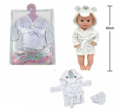 Одяг для пупса YLC 340 W (120) на пупса висотою 40-45 см, в пакеті