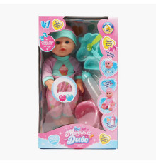 Пупс функціональний UKA-A 0940-9 (32) "WToys", ОЗВУЧУВАННЯ УКРАЇНСЬКОЮ МОВОЮ, звук, від батарейок, п`є, ходить в туалет, в коробці