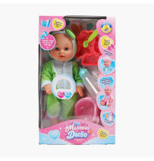 Пупс функціональний UKA-A 0940-14 (32) "WToys", ОЗВУЧУВАННЯ УКРАЇНСЬКОЮ МОВОЮ, звук, від батарейок, п`є, ходить в туалет, в коробці