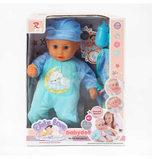 Пупс 6632 (16) м’якотілий, п’є з пляшечки, закриває очі, аксесуари, музичний чіп, висота 36 см, в коробці