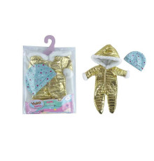 Одяг для пупса YLC 235 N (120) комбінезон з хутром, шапочка, для ляльок зростом 30-35 см, в пакеті