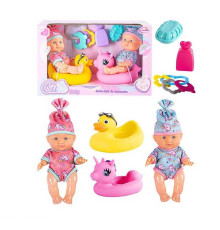 Набір пупсів HX 627-3 (24) 2 пупси, 22 см, імітація скляних очей, аксесуари, в коробці