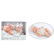 Пупс 203-2 (48/2) висота 25 см, шапочка, шкарпетки, в коробці