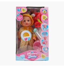 Пупс функціональний UKA-A 0940-15 (32) "WToys", ОЗВУЧУВАННЯ УКРАЇНСЬКОЮ МОВОЮ, звук, від батарейок, п`є, ходить в туалет, в коробці