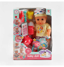 Пупс 6915 (24) п’є з пляшечки, ходить у горщик, аксесуари, музичний чіп, висота 28 см, в коробці