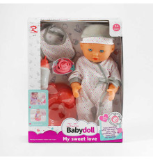 Пупс 6810 (24) п’є з пляшечки, ходить у горщик, аксесуари, висота 32 см, в коробці