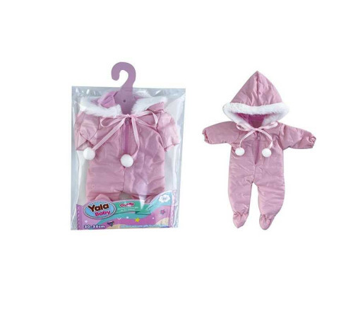 Одяг для пупса YLC 235 Q (120) комбінезон з хутром, для ляльок зростом 30-35 см, в пакеті