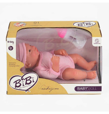 Пупс XBY 3378-11 G (36/2) 29 см, силіконовий, підгузок, пляшечка, в коробці