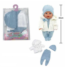 Одяг для пупса YLC 335 I (120) комбінезон, шапочка, шуба, для ляльок зростом 30-35 см, у пакеті