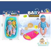 Пупс 669-700 A1 (36/2) 2 види, п’є та ходить у туалет, ванна, душ, гумова качечка, аксесуари, в пакеті