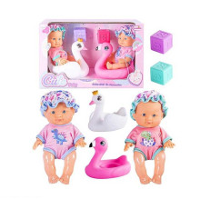 Набір пупсів HX 627-4 (24) 2 пупси, 22 см, імітація скляних очей, аксесуари, в коробці