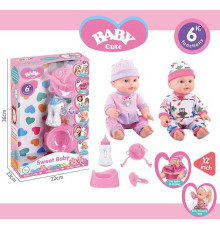 Пупс L 006-8 (32/2) 2 види, 6 функцій, звуковий чіп, аксесуари, у коробці
