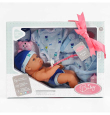 Пупс 9571 (18) п’є з пляшечки, аксесуари, довжина 31 см, в коробці