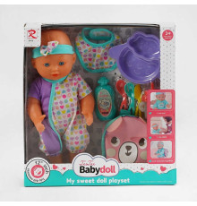 Пупс 6808 (24) п’є з пляшечки, ходить у горщик, аксесуари, висота 32 см, в коробці