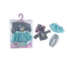 Одяг для пупса YLC 235 R (120) кофтинка, спідниця, колготки, в пакеті