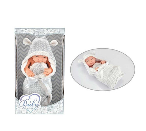 Пупс 209-3 (18/2) довжина 40 см, м’якотілий, ковдра-конверт, в коробці