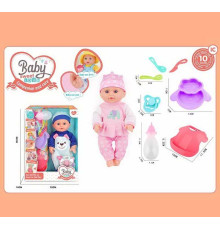 Пупс ZF 168-3 (24) 2 види, звук, висота 30 см, ходить в туалет, аксесуари, в коробці