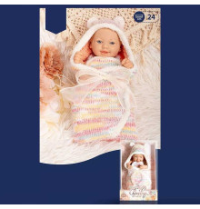 Пупс 8818-9 (48/2) висота 24 см, ковдра-конверт, в коробці