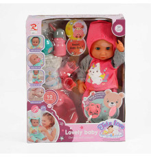 Пупс 6923 (12) п’є з пляшечки, аксесуари, музичний чіп, висота 34 см, в коробці